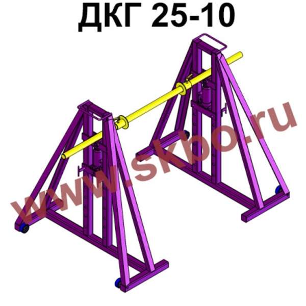 Гидравлический кабельный домкрат ДКГ 25-10
