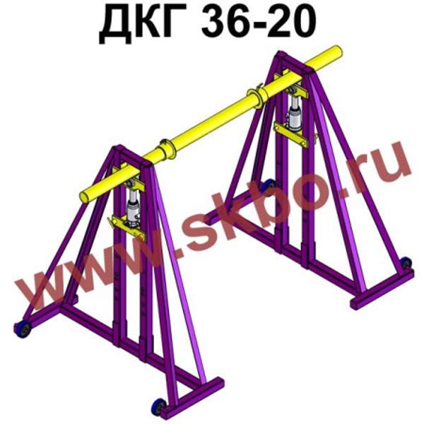 Гидравлический кабельный домкрат ДКГ 36-20