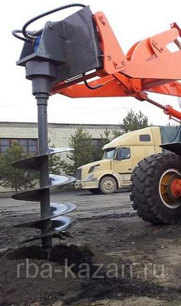 Гидробур на фронтальный погрузчик