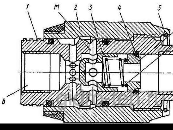 Гидродроссель КВМК 10G-1-1 с обратным клапаном