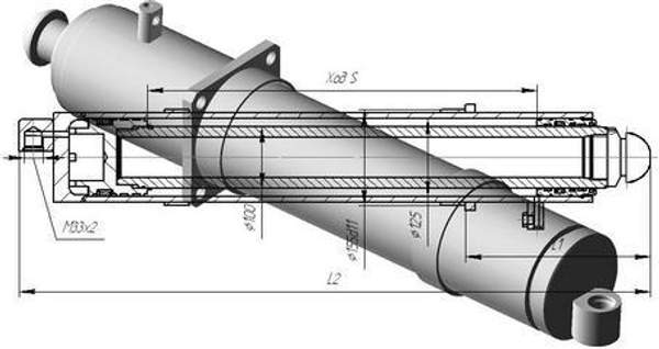 Гидроопора (под ввертной гидрозамок) КС-55713-2.31.200-2-03