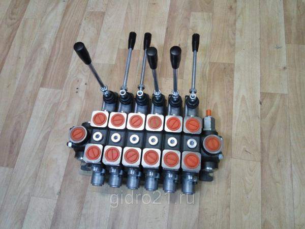 Гидрораспределитель манипулятора 6-секционный