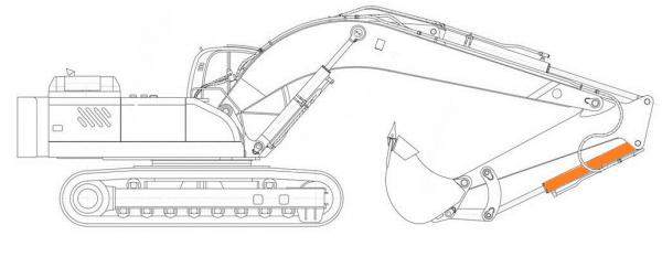 Гидроцилиндр ковша VOLVO EC360B (100*145)