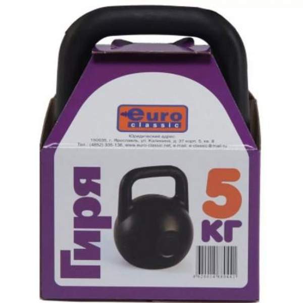 Гиря Полиэтиленовая с наполнителем 5кг