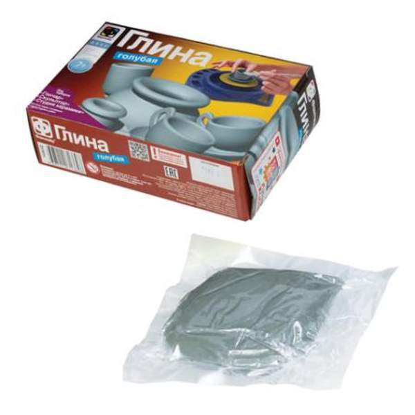 Глина для лепки ФАНТАЗЕР, голубая, вакуумированная, 217011