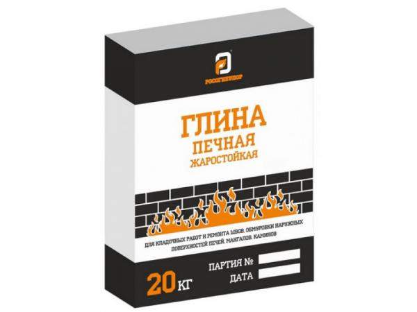 Глина печная жаростойкая