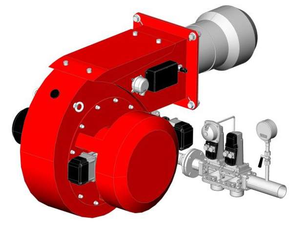 Горелка блочная автоматизированная