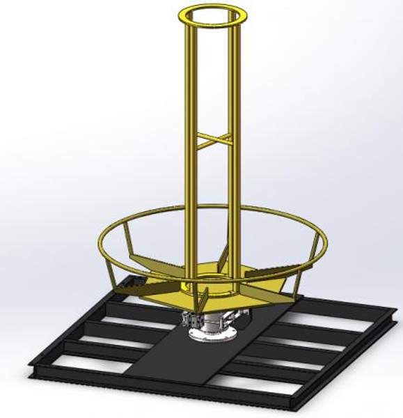 Горизонтальный бухтодержатель с успокоителем (комплект) для арматуры