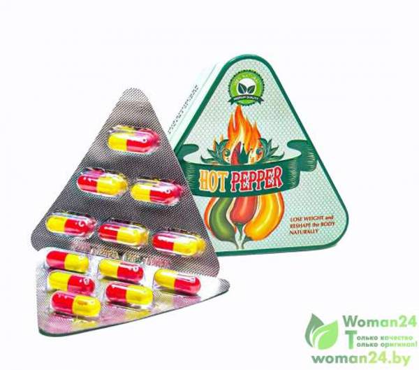 Горячий перец - Hot Pepper, 36 капсул, 600 мг, Франция