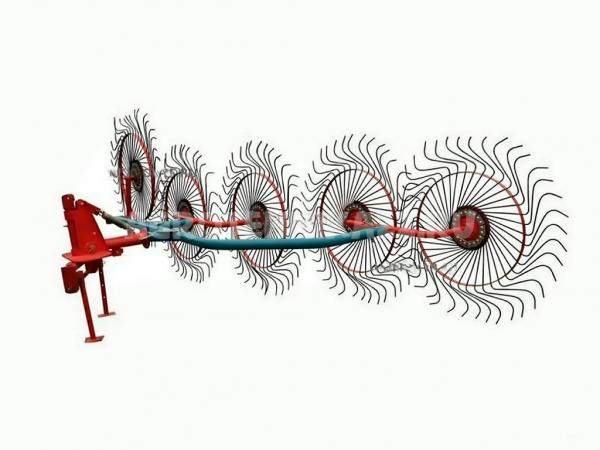 Грабли сеноворошилки колесно-пальцевые тракторные (ГКПТ-5-Т)