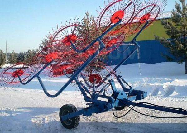 Грабли валковые ГВС-6У 9 колесные