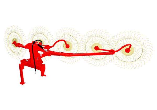 Грабли валковые навесные ГВН-3 (4 колеса)