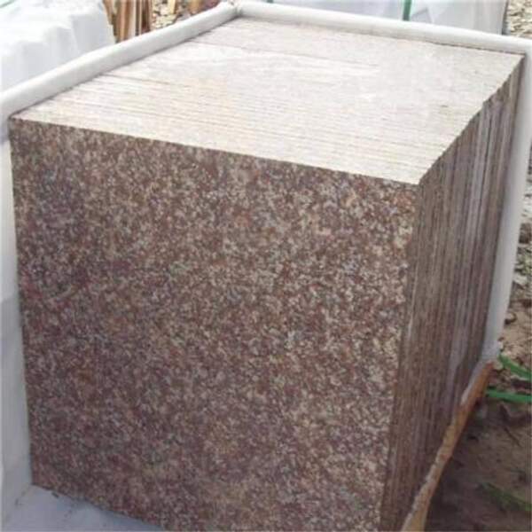 Гранитная плитка. Пич Ред, 600х600х20. термо