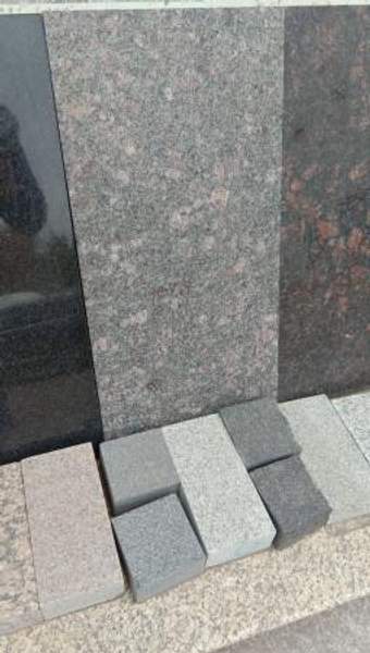 Гранитная плитка Тан Браун 600х300х20 термообработанная Гранит TanBrown