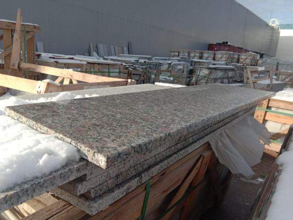 Гранитные ступени 1200х320х20 для крыльца G361, термообработка