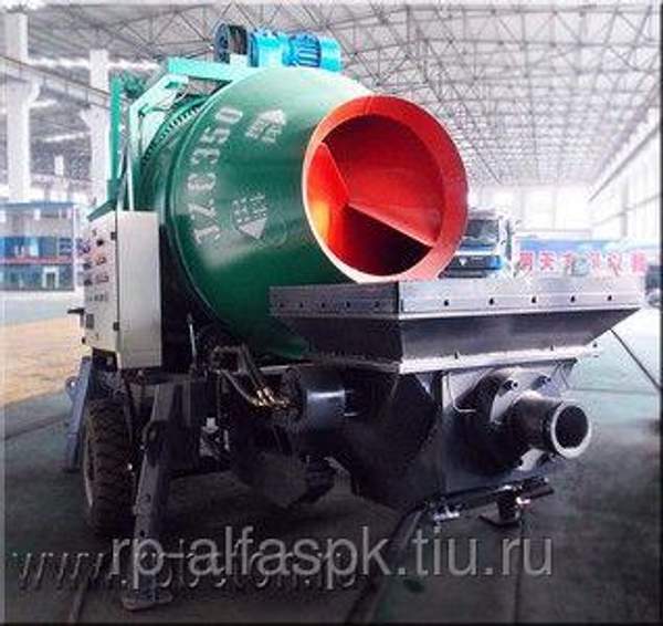 Гравитационная бетономешалка с бетононасосом МР35