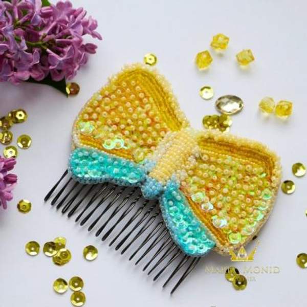 Гребень в прическу "Butterfly" ручной работы от Maria Monid