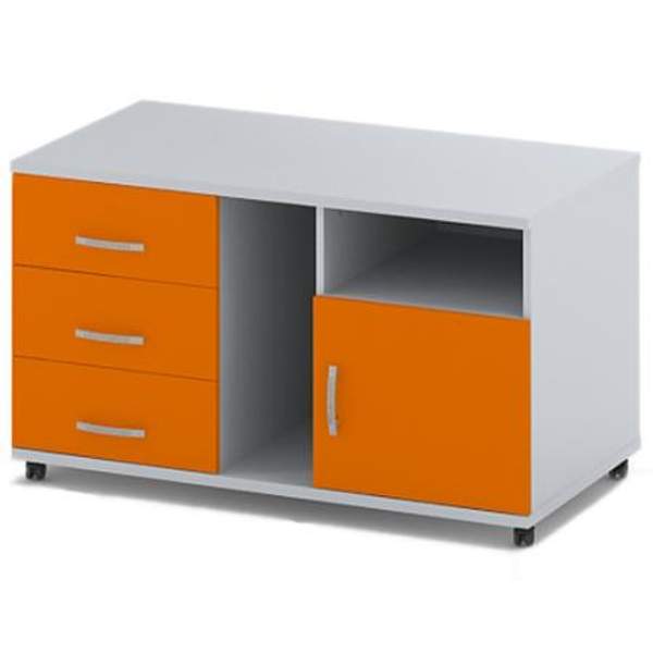 Греденция ТПР-11 цвет Серый+Оранж 110/60/70 см