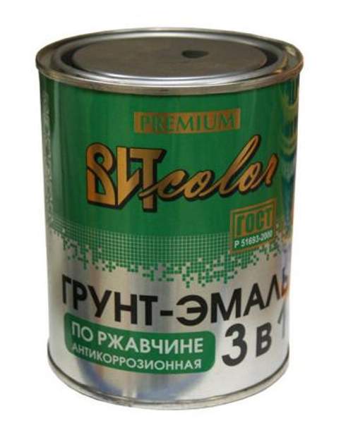 Грунт-эмаль антикоррозионная зеленая по ржавчине "ВИТ COLOR" (3 в 1) 0,8 кг
