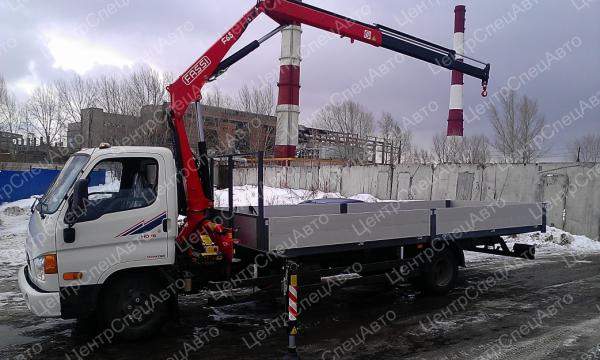 Hyundai HD 78 с КМУ Fassi 65.22 борт Al