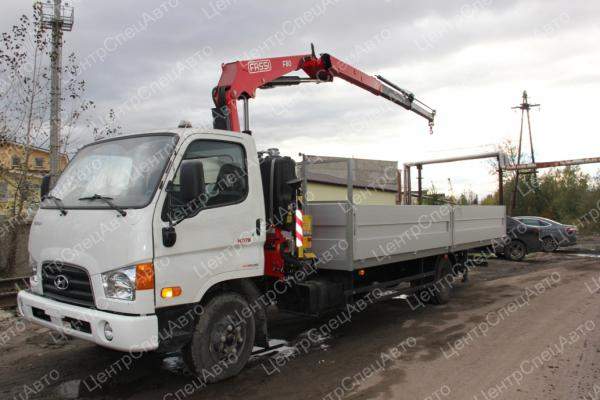 Hyundai HD 78 с КМУ Fassi 80.22 борт Al 600