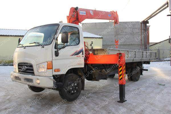Hyundai HD 78 с КМУ Kanglim 735