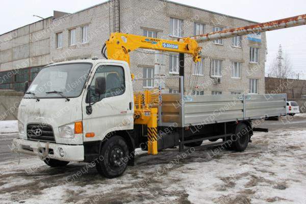 Hyundai HD 78 с КМУ Soosan 334