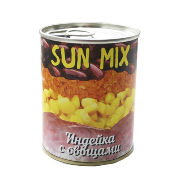 Индейка с овощами. Готовые вторые блюда Sun Mix (340 гр.)