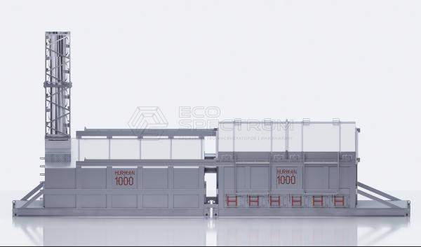 Инсинератор HURIKAN 1000