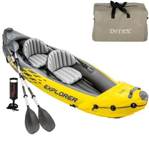 Intex 68307 Explorer K2 Каяк Желтый Yellow / Grey 312 x 91 x 51 cm