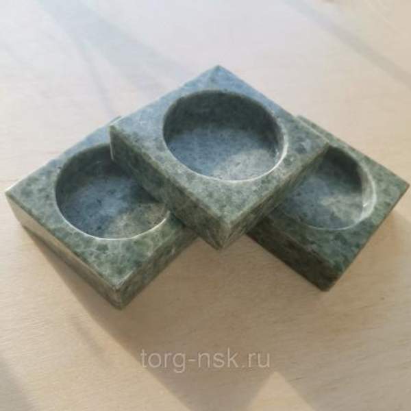 Испаритель из камня Жадеит полированный одинарный, Хакасия