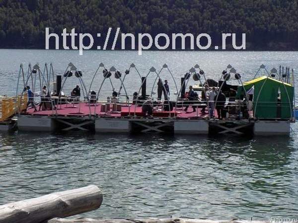 Изготовление стальных понтонов для плавучих зданий.