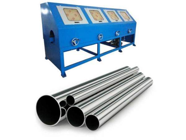 JZ-P1004 Станок для полировки металлической трубы из нержавеющей стали. 4 головки.