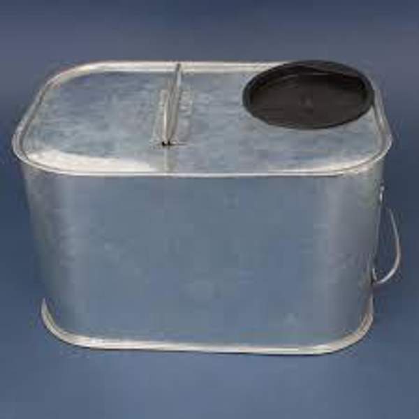 КХОЗ -10л Коробка хранения образцов зерна, оцинкованная с крышкой