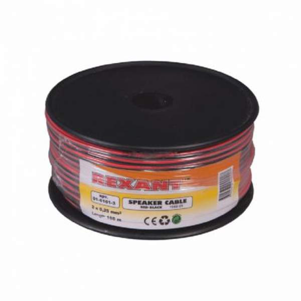 Кабель акустический 2х0.25 мм? (красно-черный) Rexant