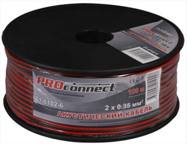 Кабель акустический 2х0.35 мм? (красно-черный) Rexant