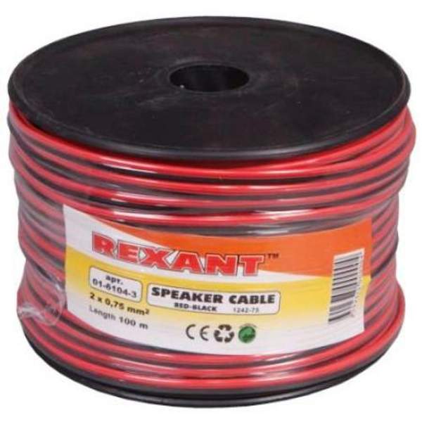 Кабель акустический 2х0.75 мм? (красно-черный) Rexant