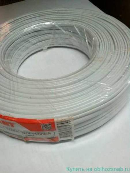 Кабель ТЛФ 2 жилы(100м) бел