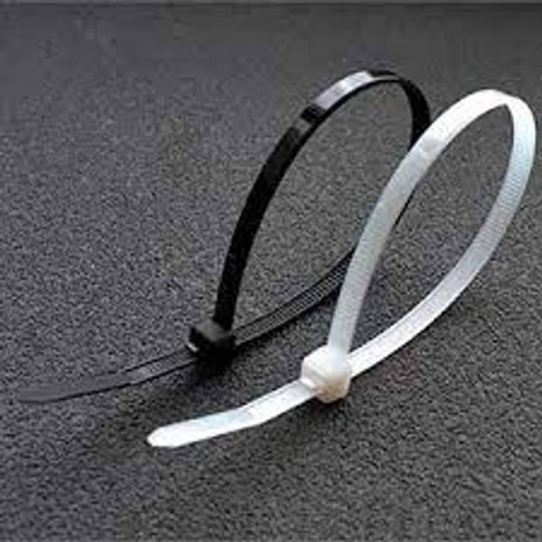 Кабельная стяжка чёрная 8х400 мм пластиковая ГОСТ Р МЭК 62275-2015