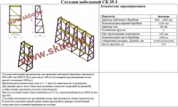Кабельные стеллажи