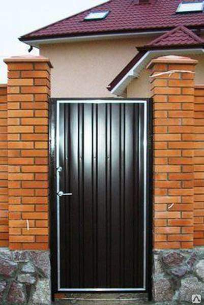 Калитка из профлиста отдельностоящая