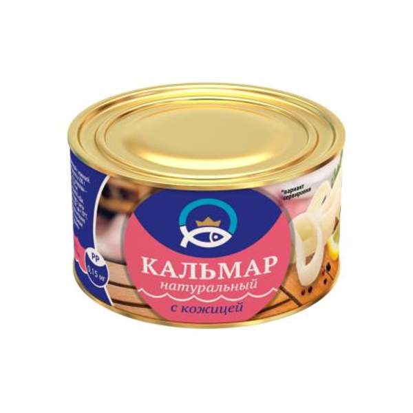 Кальмар натуральный с кожицей в ж\б