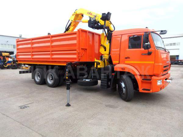 Камаз 65115 самосвал с манипулятором