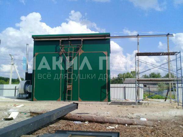 Камера сушильная СКД-40 на древесных отходах с теплогенератором УВН-250. цена указана с НДС 20%