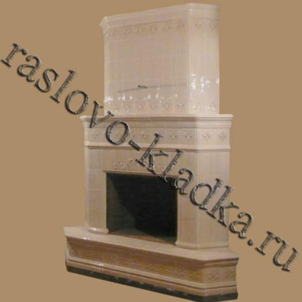 Камин изразцовый 03