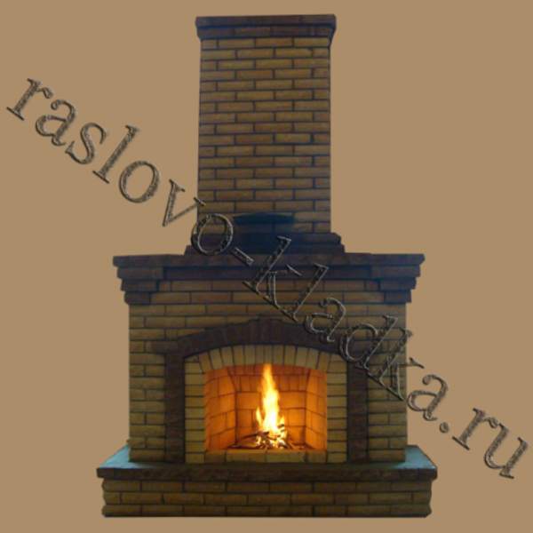 Камин классический из кирпича