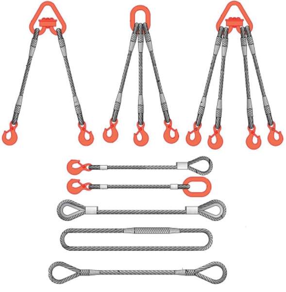 Канатные стропы, текстильные стропы, цепные стропы для автокрана и манипулятора, чалки, пауки