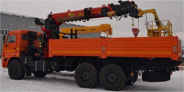 KANGLIM KS2056H+буровая установка с металлической платформой на шасси КАМАЗ-43118-3027-50