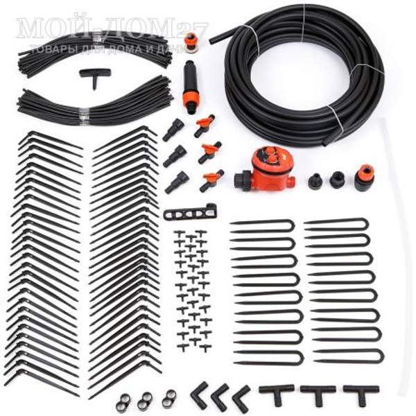 Капельный полив ЖУК от ёмкости Автомат на 60 растений