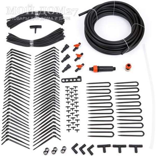 Капельный полив ЖУК от ёмкости на 60 растений